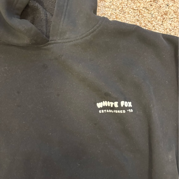 White Fox Puff Print Hoodie - Picture 4 of 5